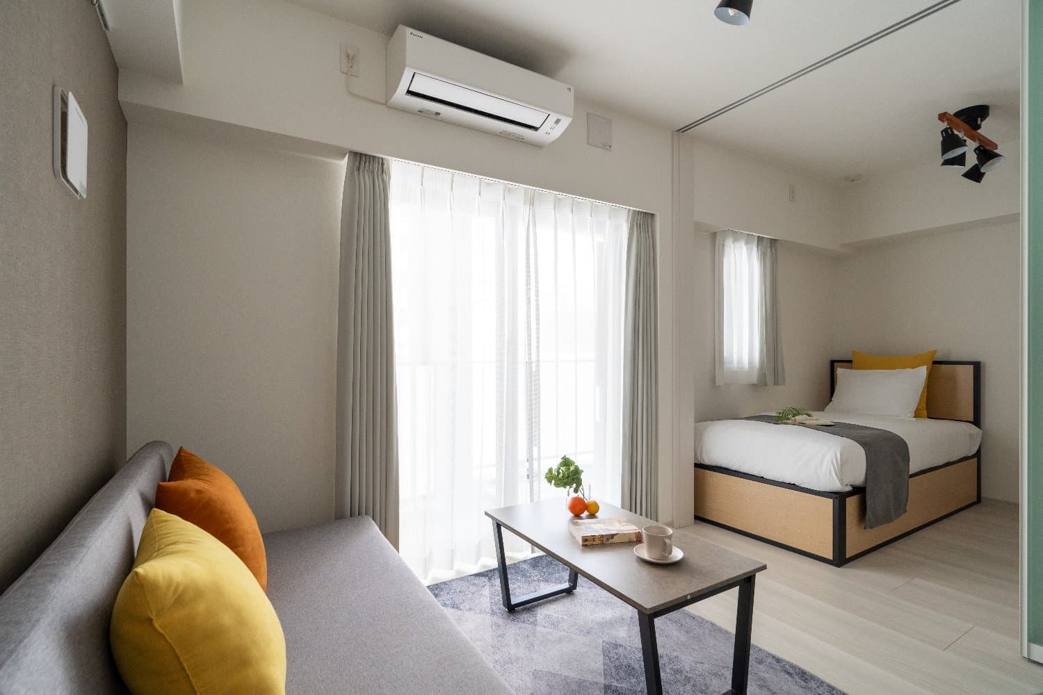 8-minute walk from the nearest station / Built in 2025 / Fully furnished with appliances / Free Wi-Fi / Haven Shibaura 901