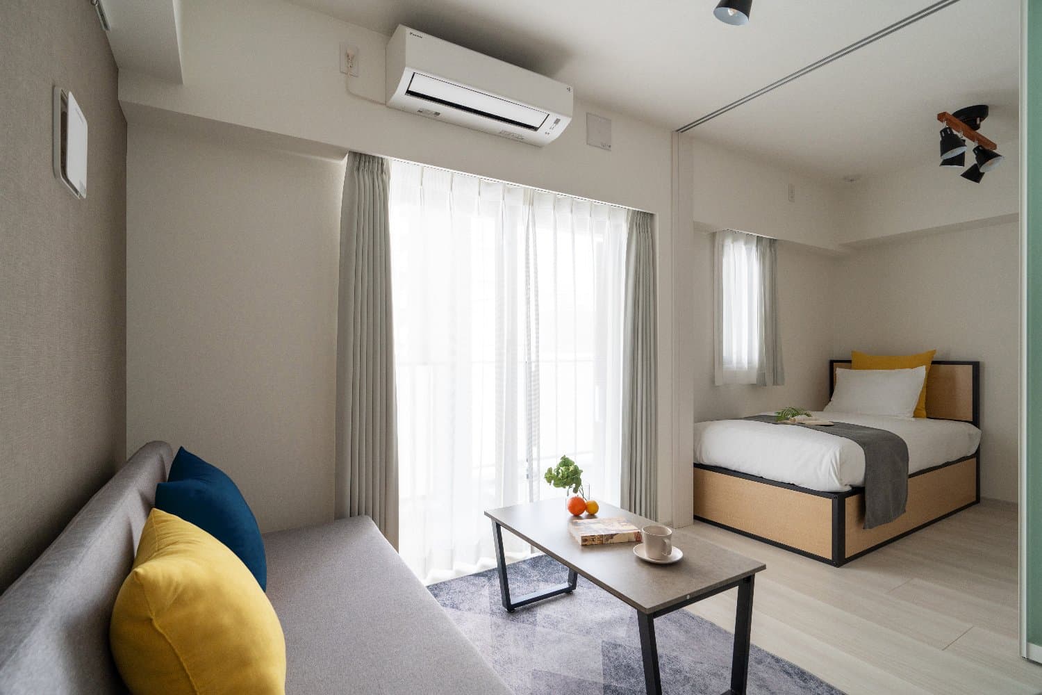 8-minute walk from the nearest station / Built in 2025 / Fully furnished with appliances / Free Wi-Fi / Haven Shibaura 1201