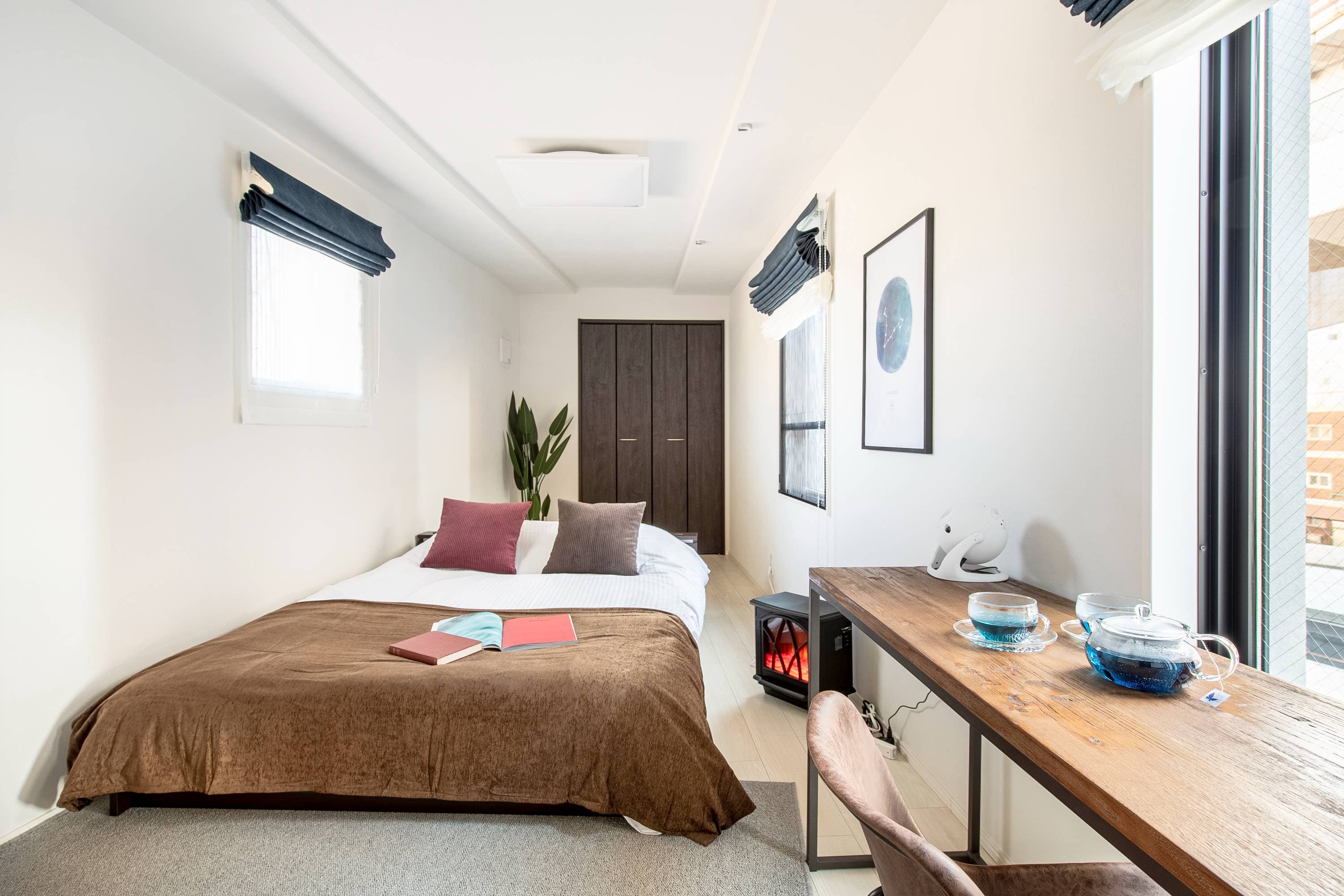 ☆Special rates until the end of September!☆2020 年建成的美丽房产!您可以在配有家庭影院和壁炉加热器的房间里一边想象星空一边放松♪stayme Meidaimae 404