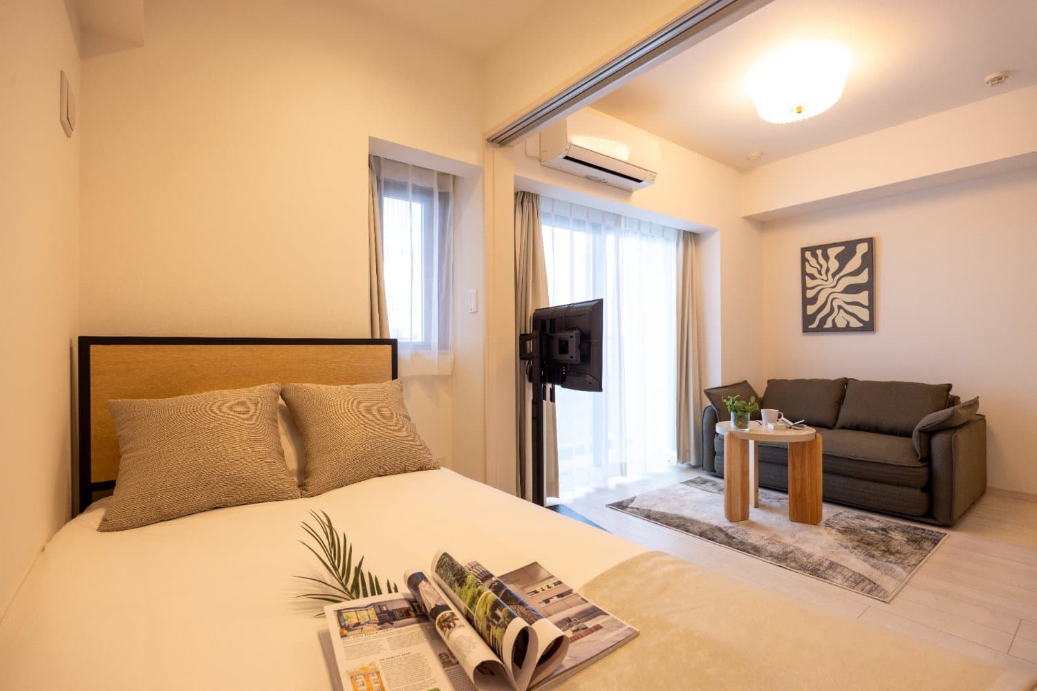 Furniture updated in September 2026 / 8-minute walk from Kinshicho Station / Within walking distance of Tokyo Skytree / Room featuring high-quality furniture with a natural aesthetic /Noble Park KINSHICHO 902